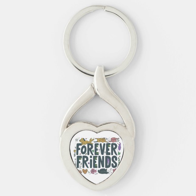 Llavero Forever Friends - Twisted Heart Keychain (Anverso)