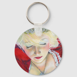 Llavero Forever Mine Princess Heart Locket Keychain