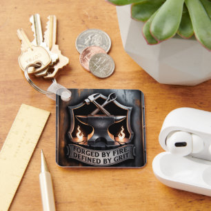 Llavero Forjado por el Fuego – Emblema de Herrero