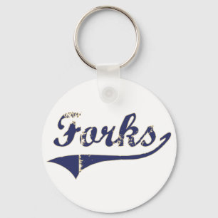 Llavero Forks Washington Classic Design