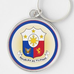 Llavero Forma del círculo del escudo de armas de Filipinas