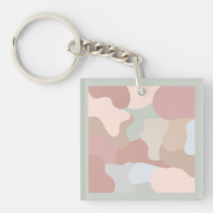 Llavero Formas de tonos de la Tierra