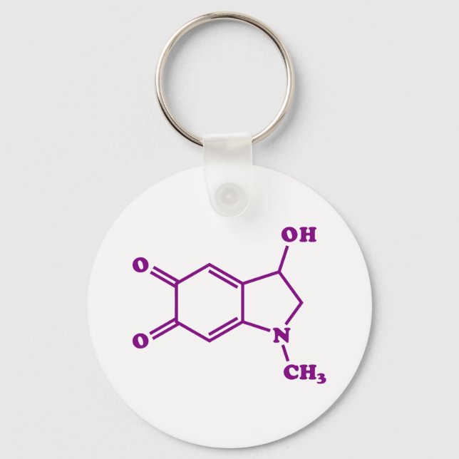 Llavero Fórmula química molecular de Adrenocromo (Anverso)