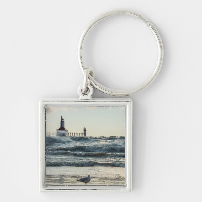 Llavero Forzar detrás de la belleza (Frente)