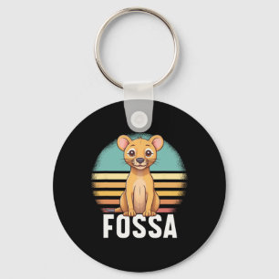 Llavero Fossa Animal Graphic Colorful Retro Sunset Madagas