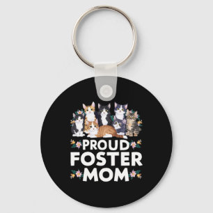 Llavero Foster Cat Adopte a la Orgullosa Madre