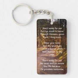 Llavero Foto conmemorativa cristiana Oración Caminata por