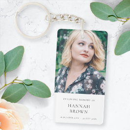 Llavero Foto conmemorativa | En Memoria Amada Moderna Eleg