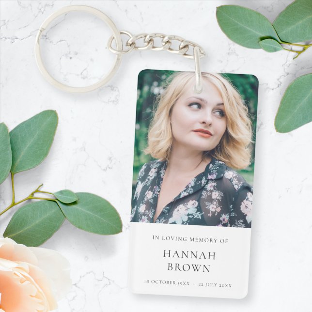 Llavero Foto conmemorativa | En Memoria Amada Moderna Eleg (Subido por el creador)
