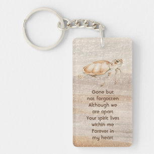 Llavero Foto conmemorativa Oración de Sandy Beach Sea Turt