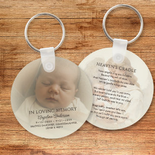 Llavero Foto conmemorativa personalizada de bebé y texto p
