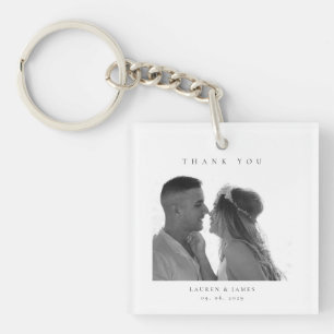 Llavero Foto de agradecimiento de boda personalizada