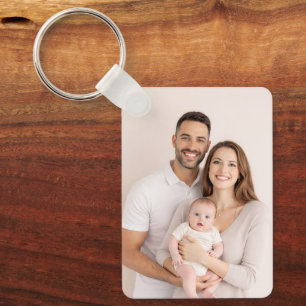 Llavero Foto de aluminio personalizada de dos caras