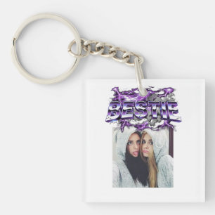 Llavero Foto de Bestie de Bootleg Vintage de los 90 person