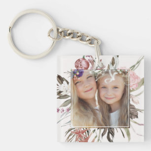 Llavero Foto de Bouquet floral caprichosa