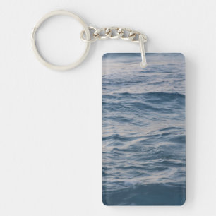 Llavero Foto de cerca de ondas de agua de mar
