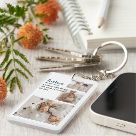 Llavero Foto de colección moderna Regalo del Día de los Pa