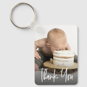 Llavero Foto de cumpleaños personalizada para agradecer en