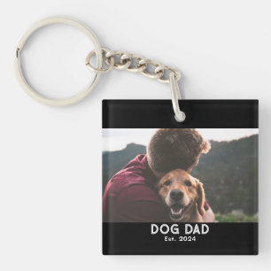 Llavero Foto de Dog Dad Establecido