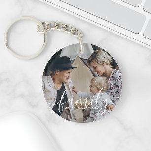 Llavero Foto de familia Personalizado con nombre personali