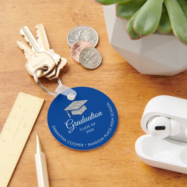 Llavero Foto de graduación 2024 Keepsake Blue (Escritorio )