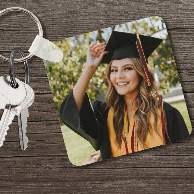 Llavero Foto de graduación personalizada (Graduate Personalized Graduation Photo keychain)