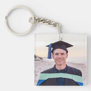 Llavero Foto de graduado moderna personalizada