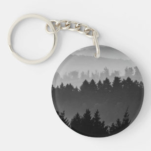 Llavero Foto de Hazy Forest Landscape