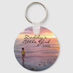 Llavero Foto de hija personalizado Daddys guión de niña pe