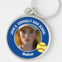 Foto de Jugadora de Softbol Azul Recuerdo de Escue