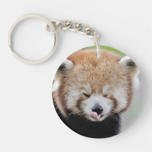Llavero foto de keychain panda roja 0076.