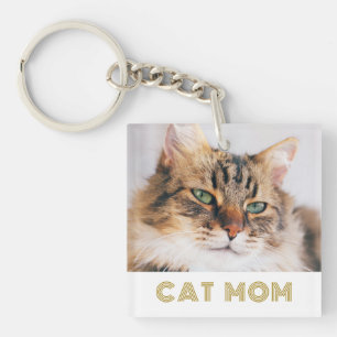 Llavero Foto de mamá de gato