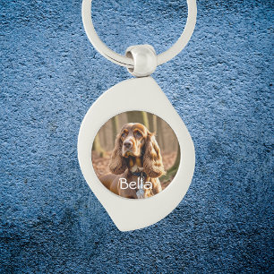 Llavero Foto de mascota Cocker Spaniel Personalizar