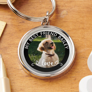 Llavero Foto de Mascota Moderna Personalizada para Amante