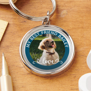 Llavero Foto de Mascota Moderna Personalizada para Amante 