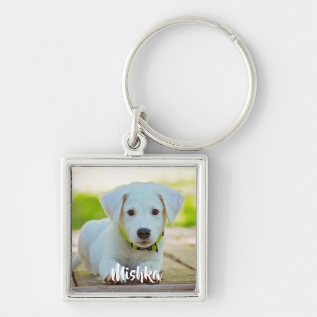 Llavero Foto de mascota personalizada (Frente)
