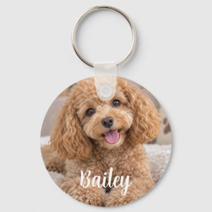 Llavero Foto de mascota personalizada y nombre de perro li