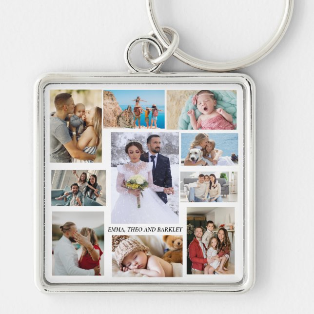 Llavero Foto de moda | Boda y familia (Frente)