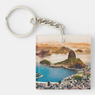 Llavero Foto de paisaje urbano de Río de Janeiro