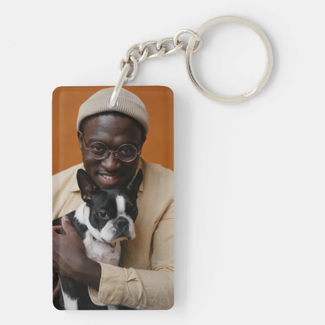 Llavero Foto de papá y perro (Atrás)