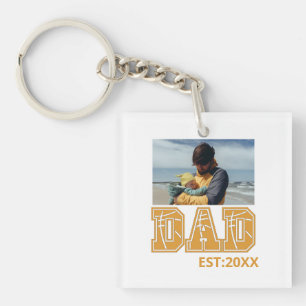 Llavero Foto de personalizado Padre Deporte Día Papá Balon