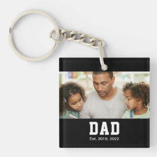 Llavero Foto de regalo establecida para papá vintage