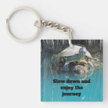 Foto de tortuga lenta que disfruta animal de viaje