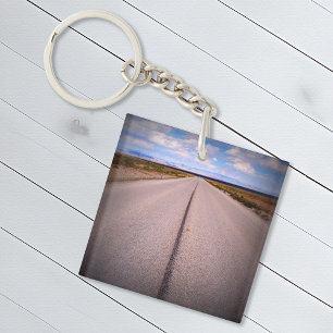 Llavero Foto de vacaciones en viaje por carretera