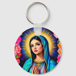 Llavero Foto de Virgin Mary Family Cute