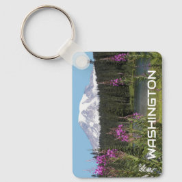 Llavero Foto de Wildflowers en el Monte Rainier de Washing