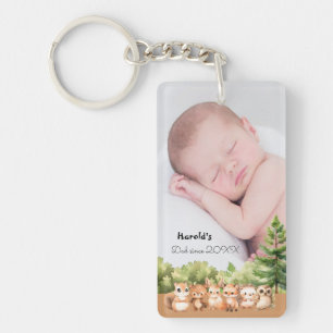 Llavero Foto de Woodland Baby Boy