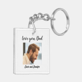 Llavero Foto Dedicada Y Dedicada De Regreso De Papá