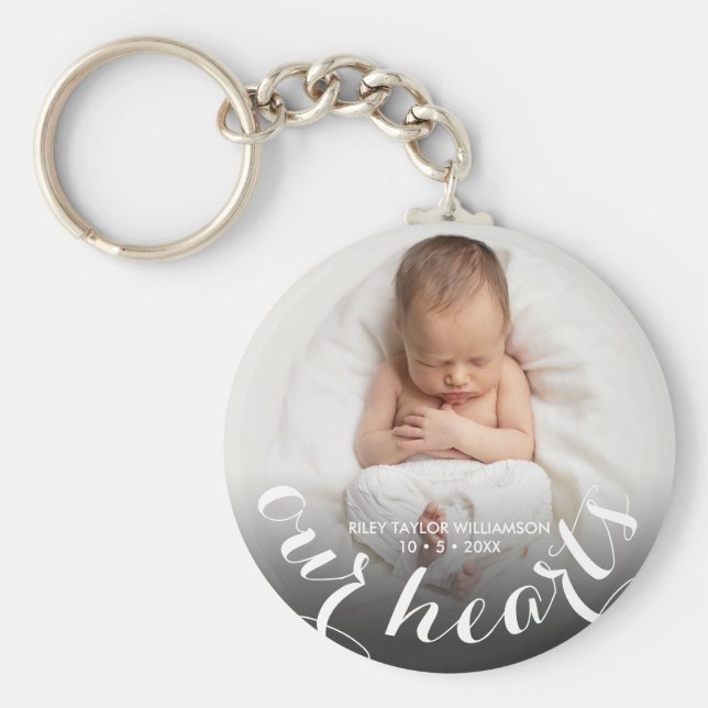 Llavero Foto del bebé personalizada (Frente)