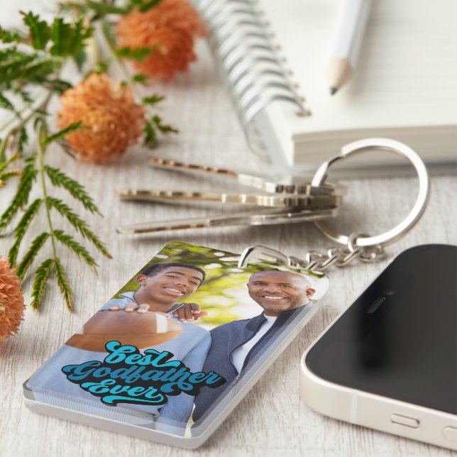 Llavero Foto del mejor padrino de la historia (Frente Derecha)